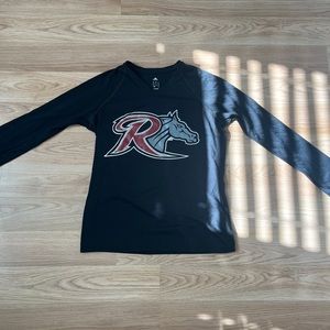 Rider university track and field long sleeve dry fit t shirt